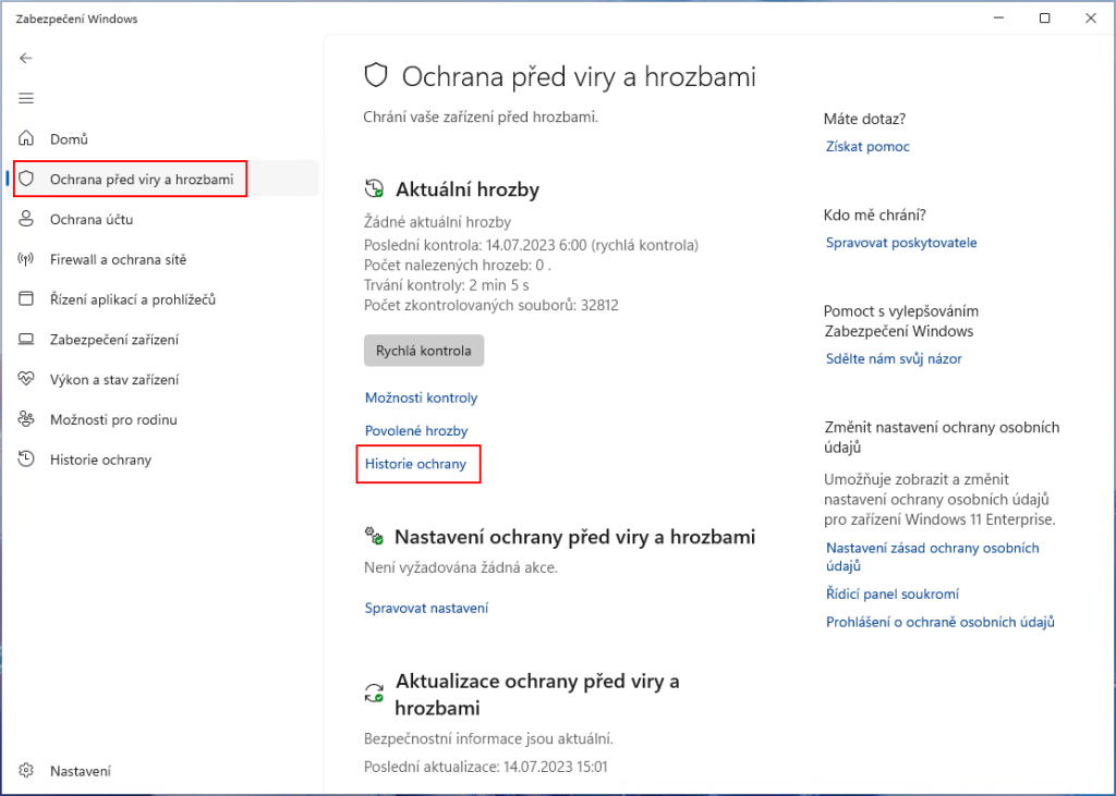 Zabezpečení Windows